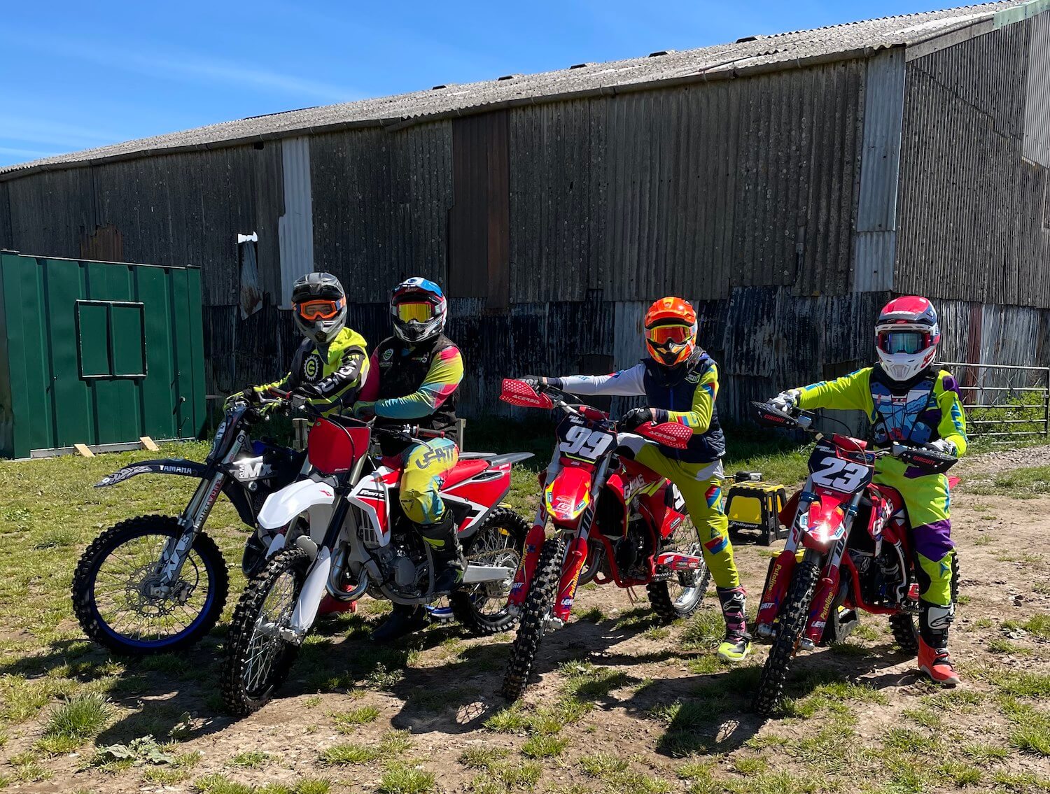 Bikers Line Up